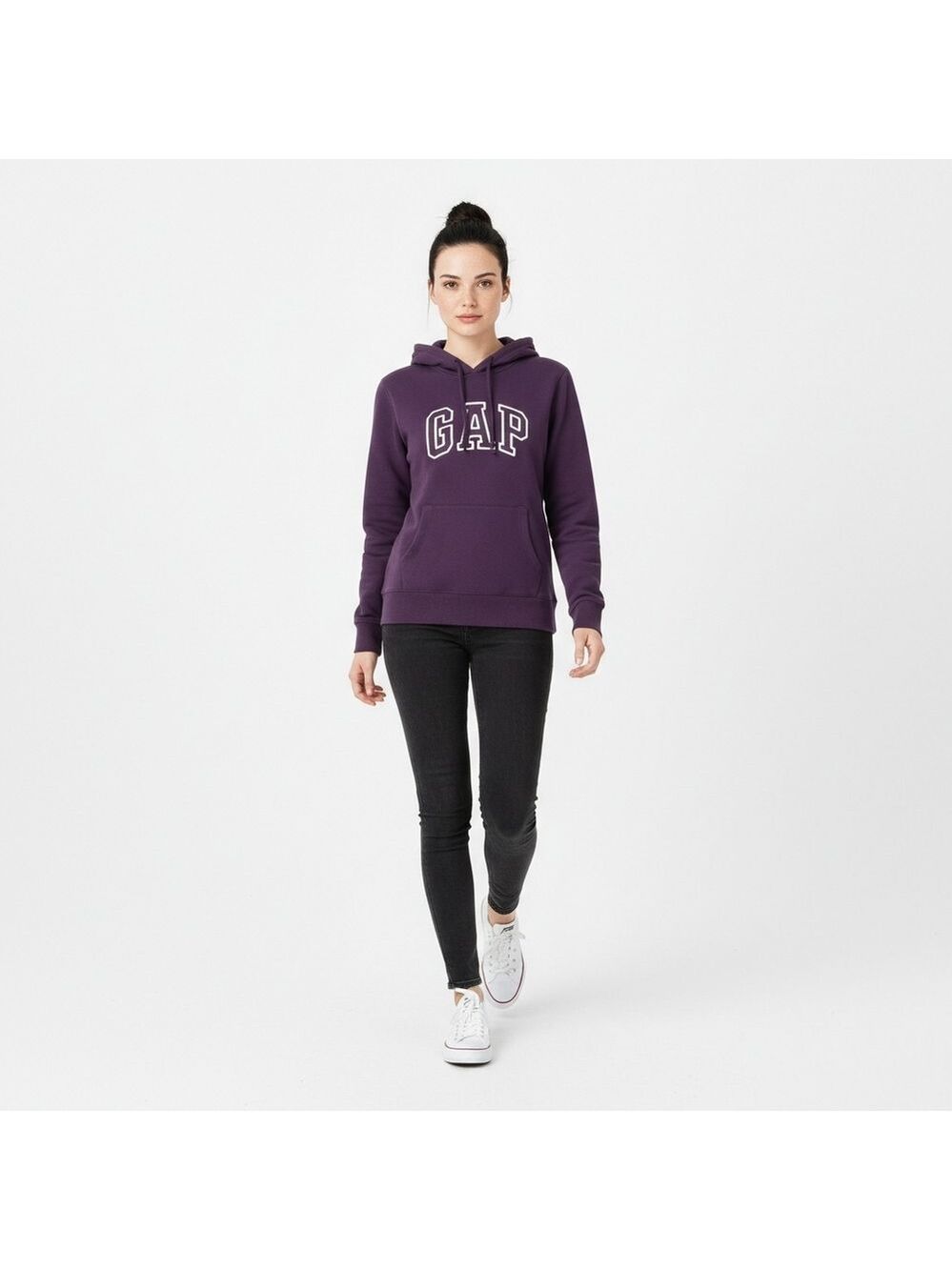 GAP Purple Logo Hoodie Sweatshirt Women’s Large Pullover